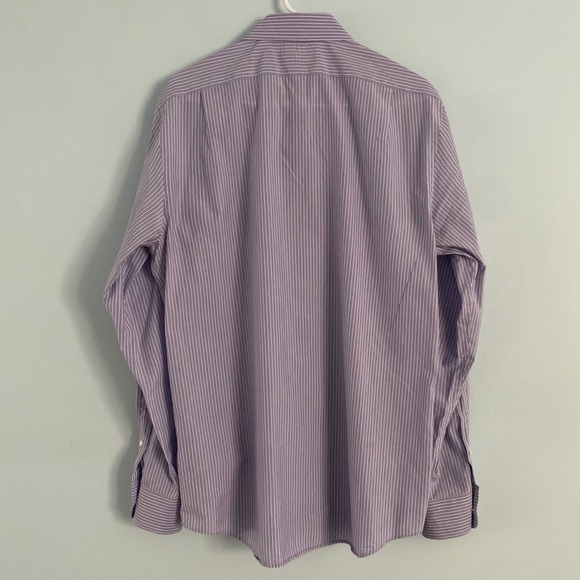 Ralph Lauren Purple Label Shirt Mens 16.5 Large Striped Dress Button Up Classic - Picture 9 of 10